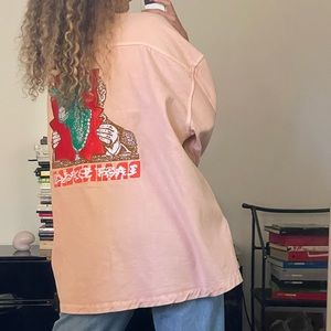 Braindead Pink Swing Jacket with Goat Embroidery